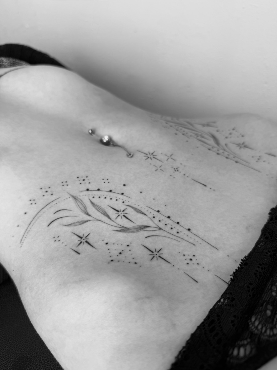 Fine line tattoo, Mertcoart
