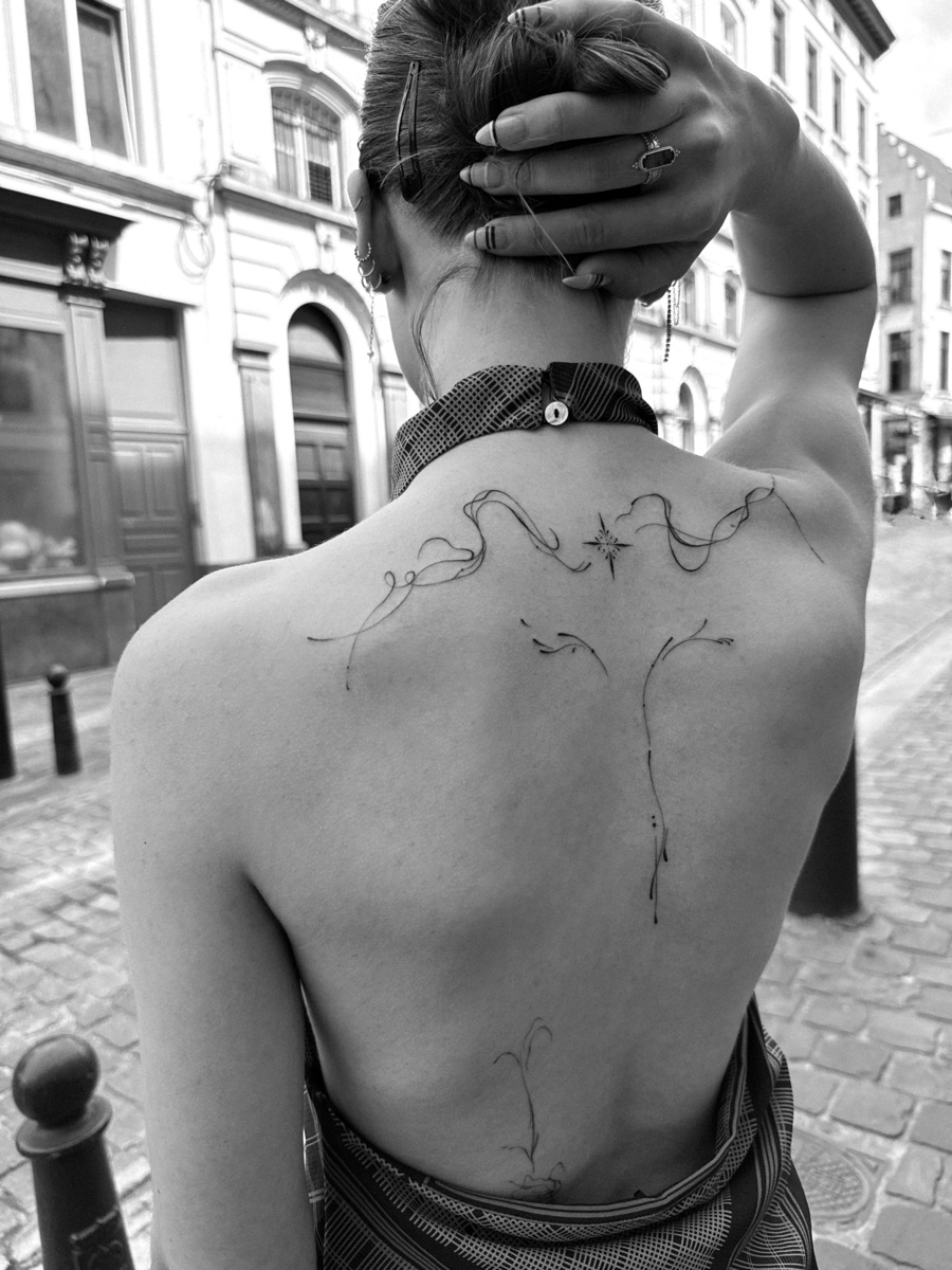 Fine line tattoo, Mertcoart
